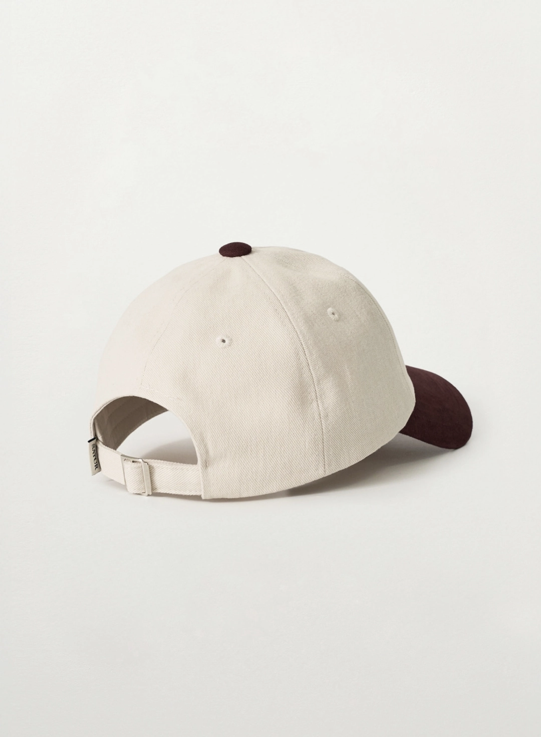 세터 [Exclusive] SATUR X Tea House Contrast 5 Panel Ball Cap - Burgundy 상품 이미지 2