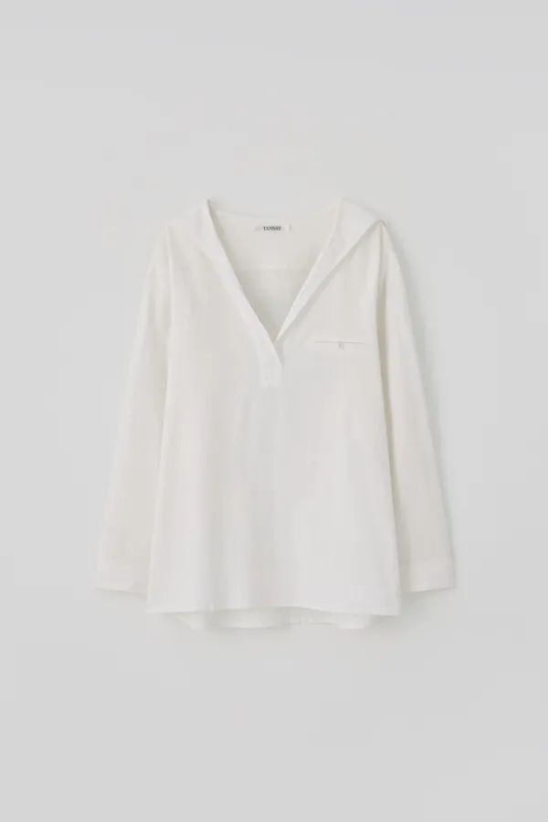 T/T Colier roll-up blouse (white)