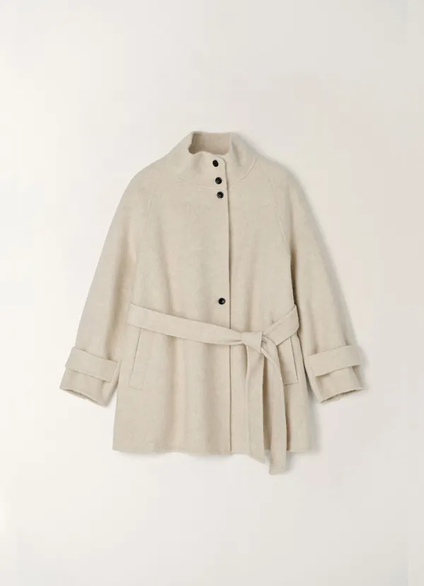 Aro High-Neck Handmade Coat (2color)
