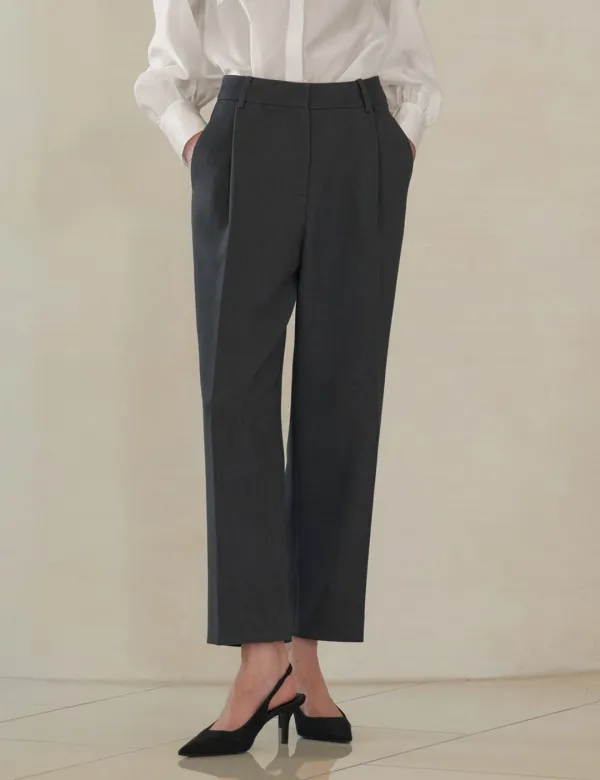 Elise Couture Tailored Fit Pants (Grey)