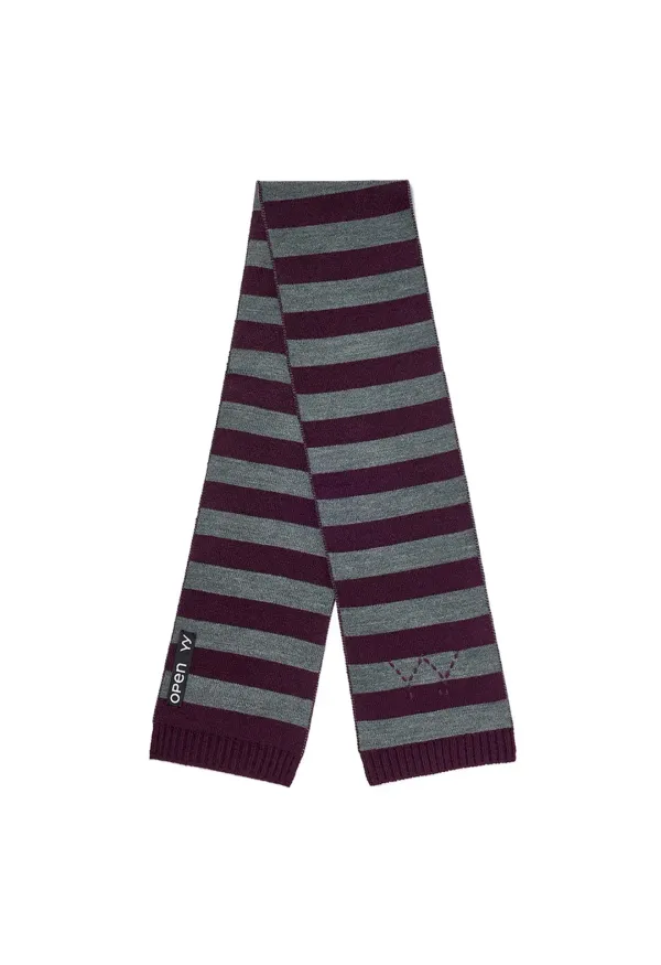 YY STRIPE SCARF, PURPLE