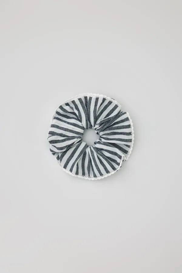 T/T Sailor line scrunchie (navy)