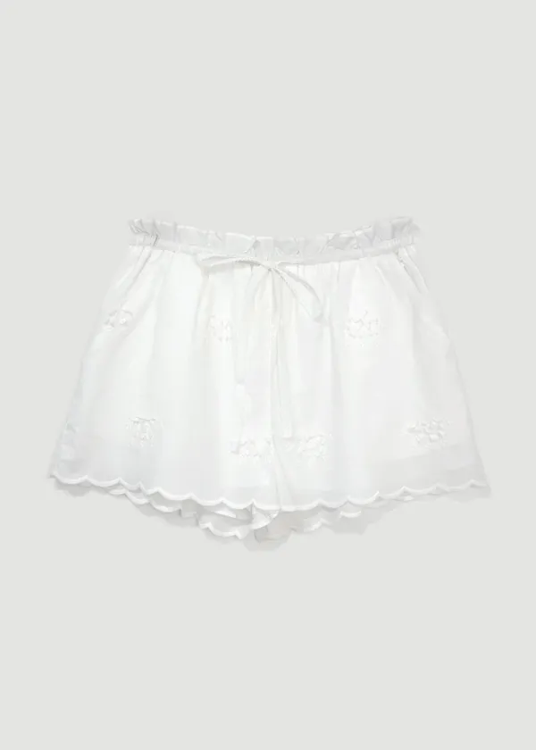 [EXCLUSIVE] Floral lace short pants (Ivory)