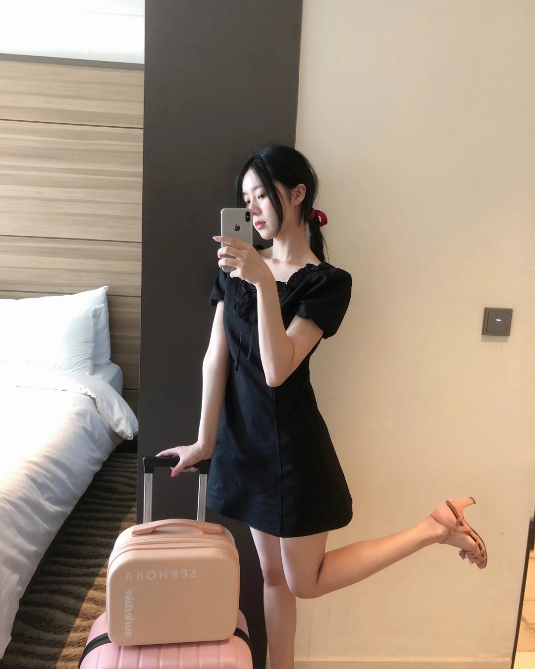 낫유어로즈 @lua__a__aDandelion dress (Black) 상품 이미지 1