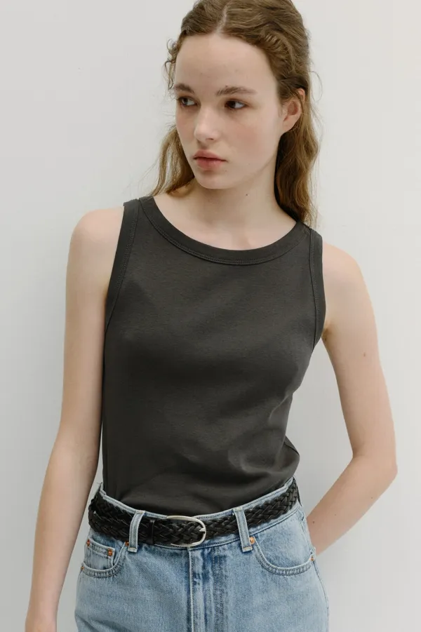 classic sleeveless t-shirt (4colors)