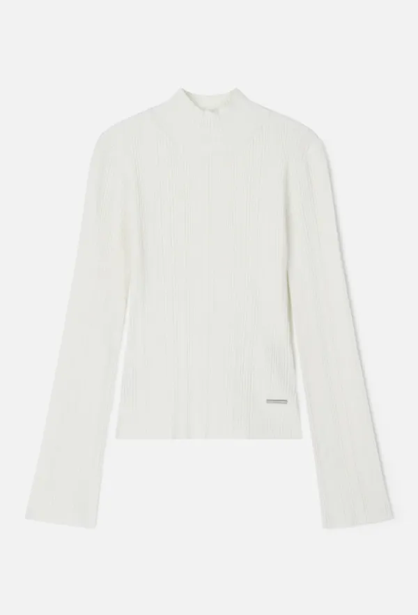 Lumi Halfneck Knit Top (Ivory)