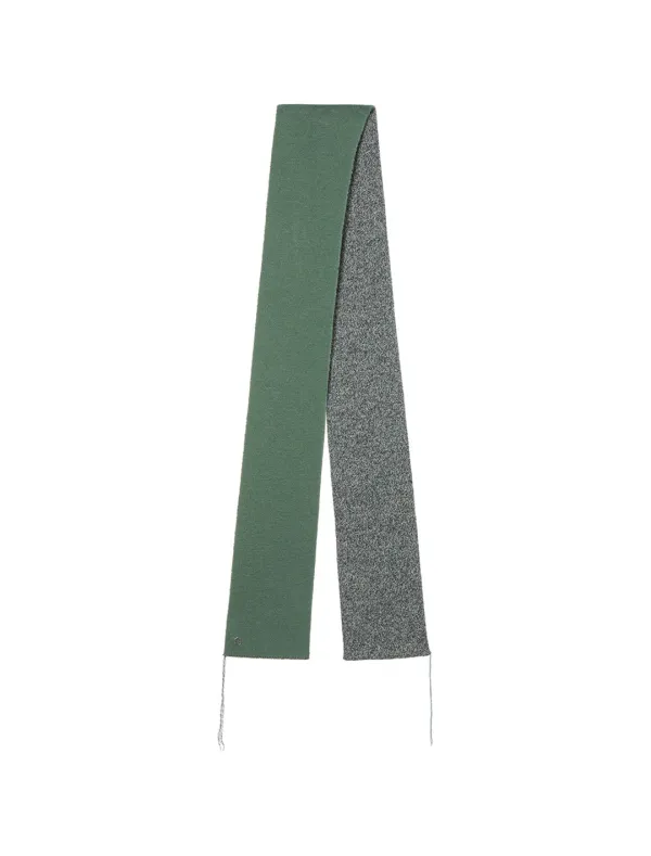 BOKASHI WOOL COMBI MUFFLER [GREY]