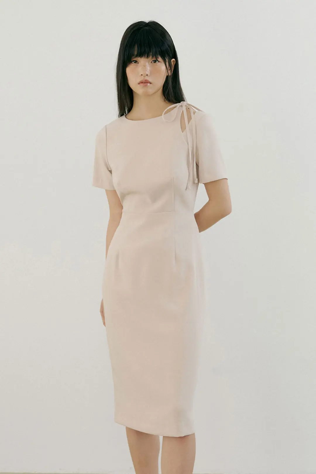루시르주 Slit Strap One-piece (beige) 상품 이미지 2