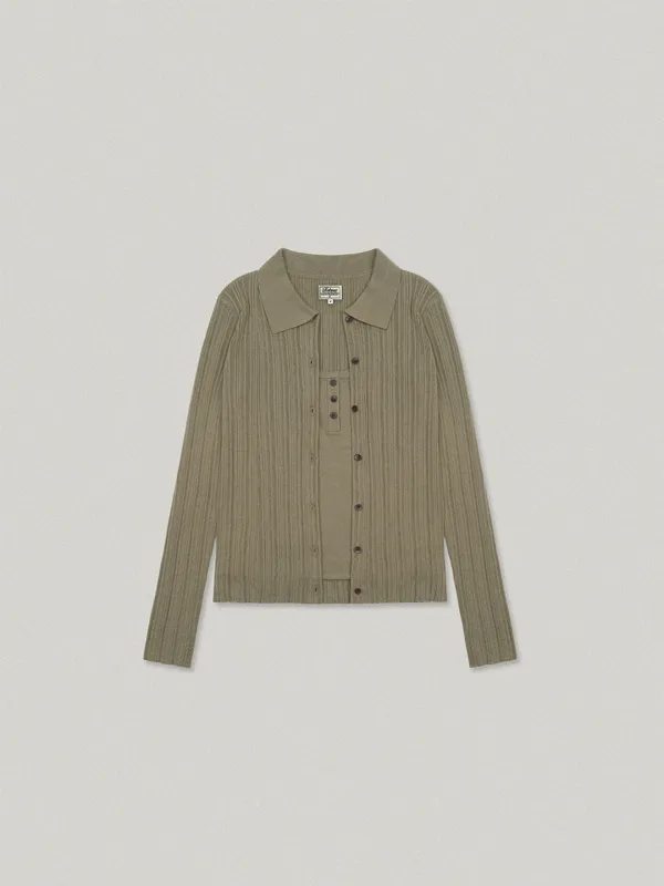 Foret Collar Cardigan Set - Taupe포레트 카라 가디건 세트