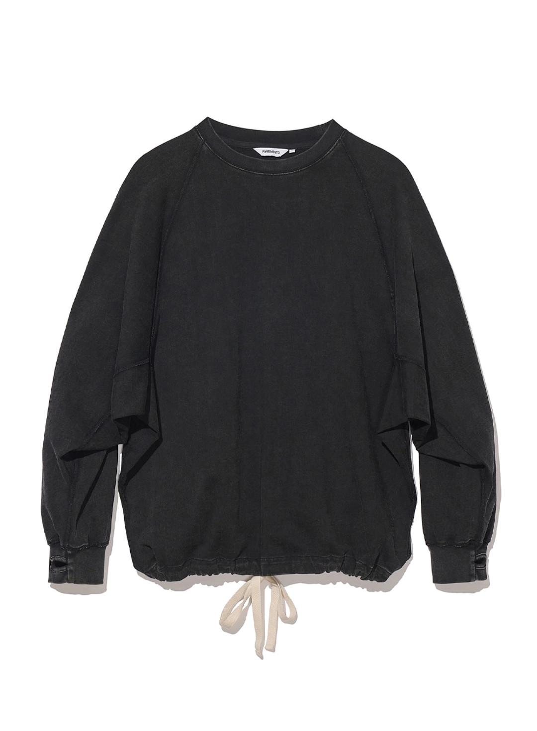 파르티멘토 Dolman Drawstring Long Sleeve_Black 상품 이미지 1
