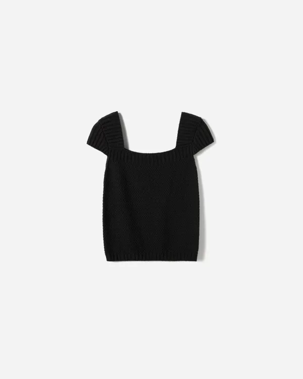 Emily Cap-Sleeve Pullover Knit