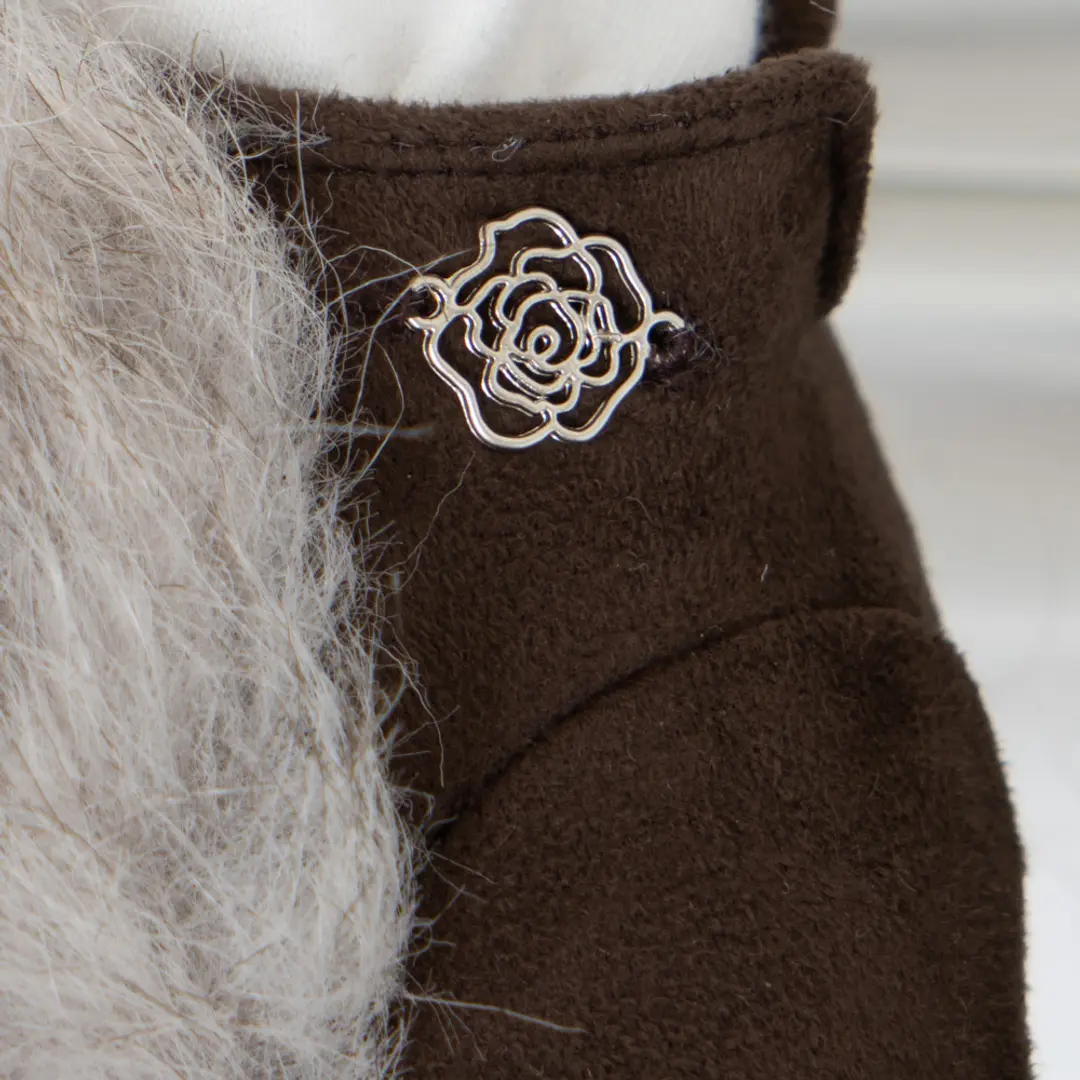 2000아카이브 FUR SUEDE GLOVES (BROWN) 상품 이미지 3