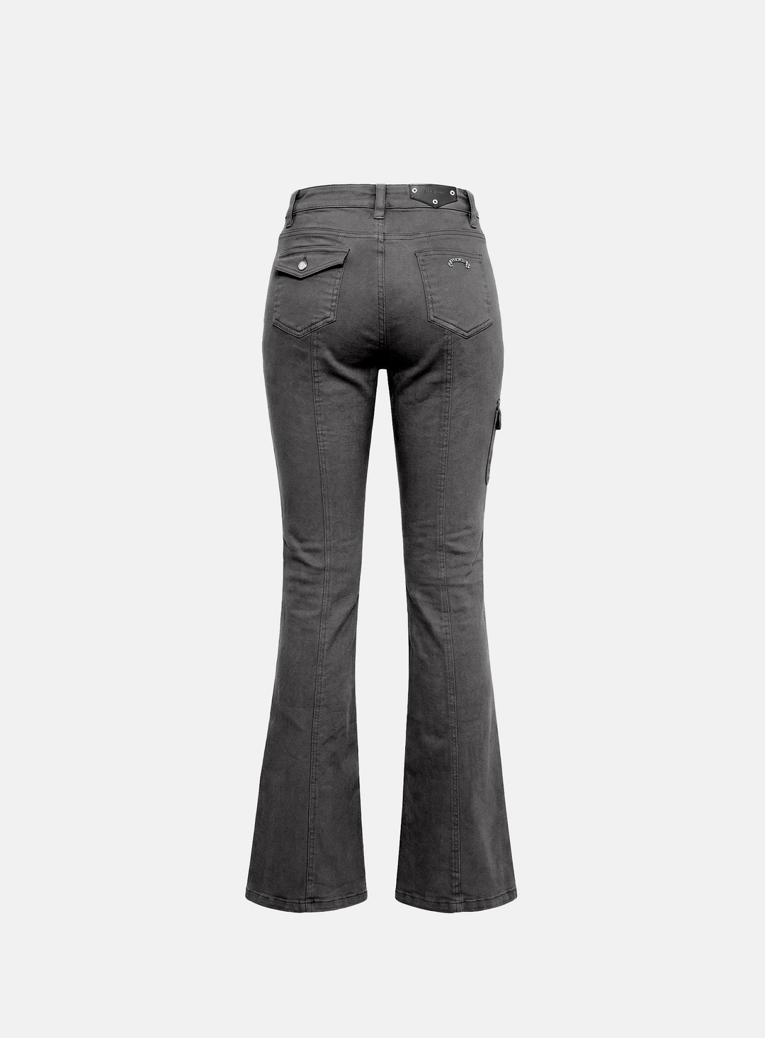배드블러드 [w-pts26-092] 109 Low-Rise Cargo Bootcut Pants - Charcoal 상품 이미지 2