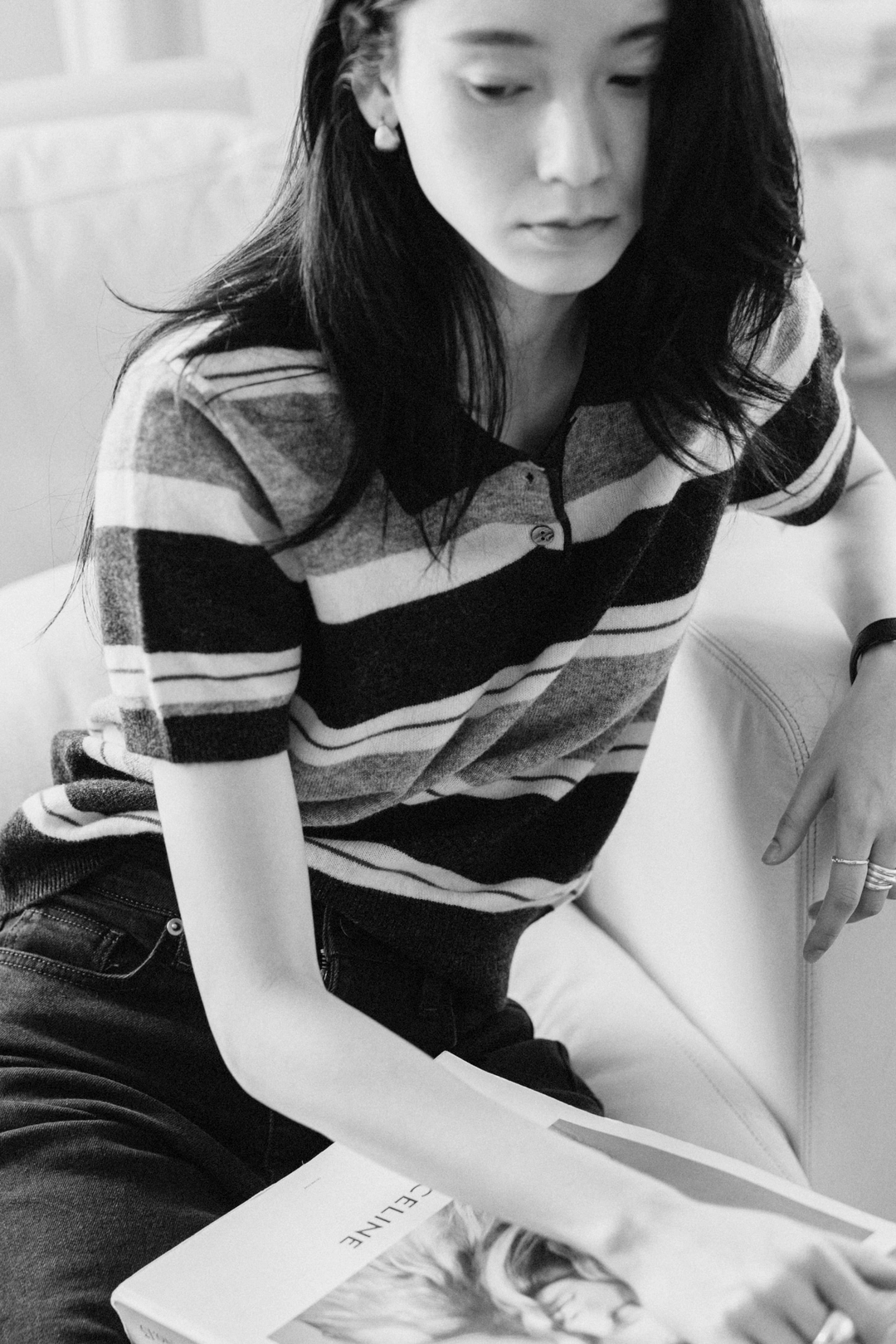 스앨더 39629_Striped Short-Sleeve Knit Polo [ New Season / 10% DC ] 18일 PM 5 마감 TD 상품 이미지 2