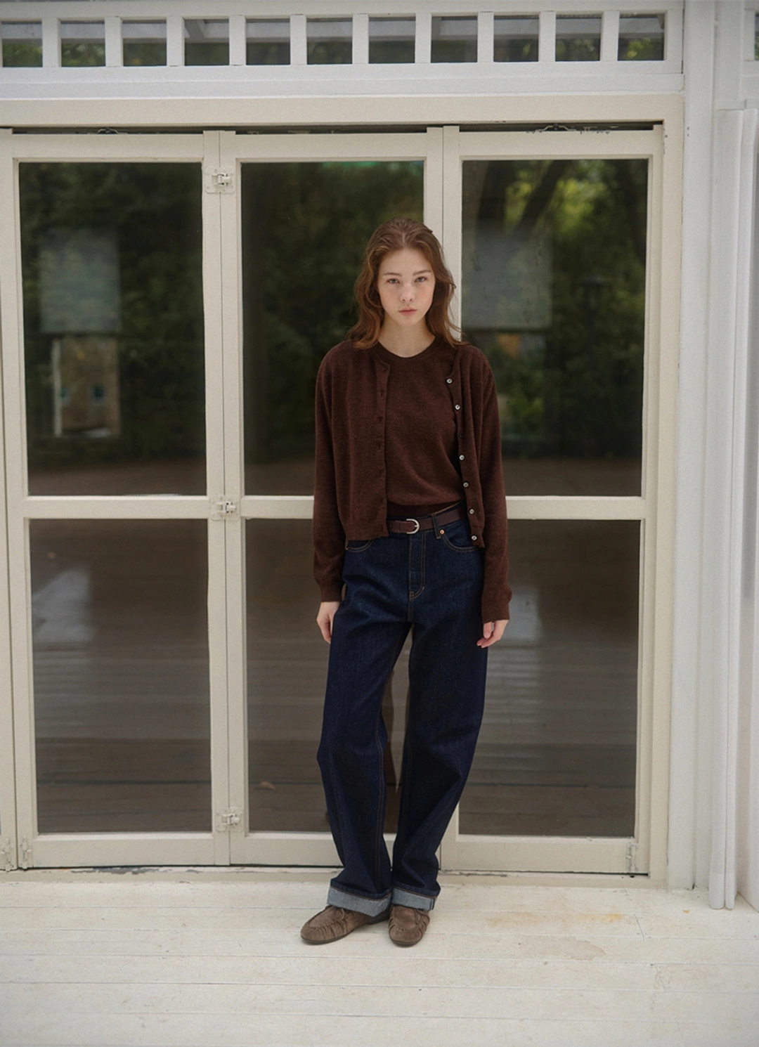 블랭크공삼 roll up loose fit jeans (indigo) 상품 이미지 3