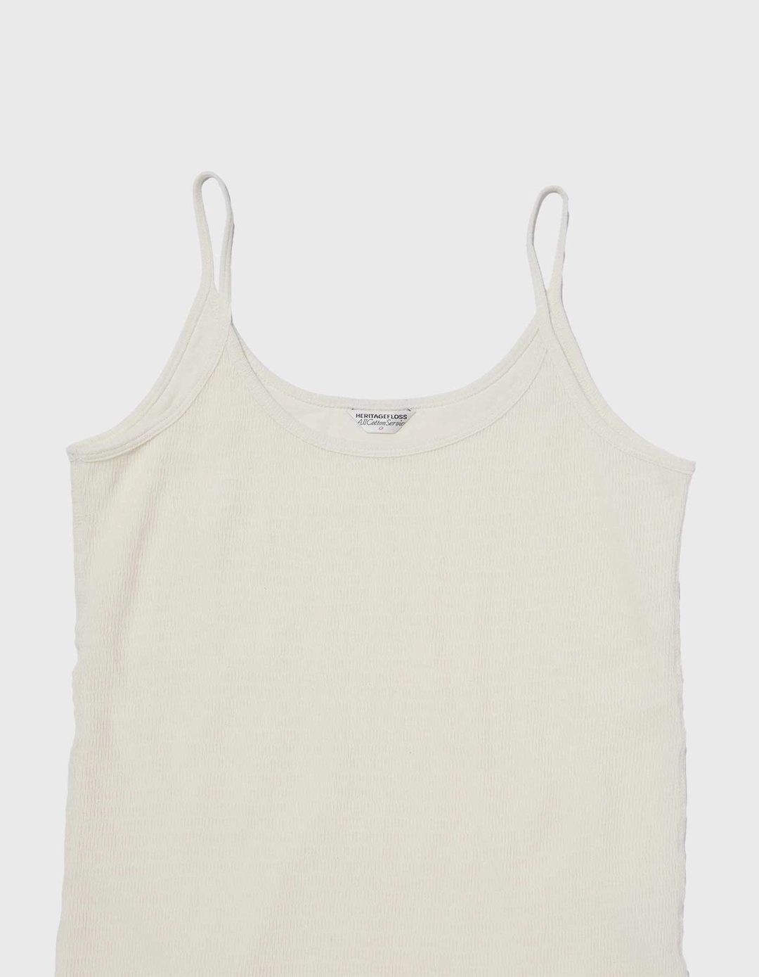 헤리티지플로스 WAFFLE MESH LAYERD TANK TOP / Ivory 상품 이미지 2
