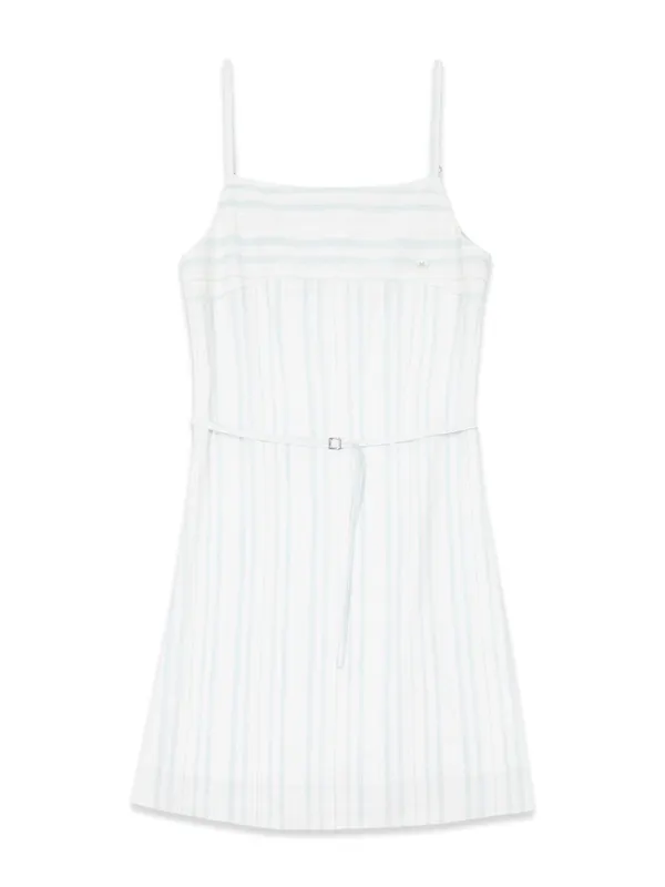 NATURAL STRIPE SLIP DRESS (MINT)