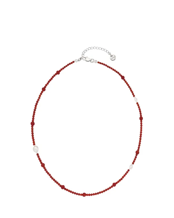 Jamano Pearl Necklace · 자만옥 펄 넥클리스 / 레드