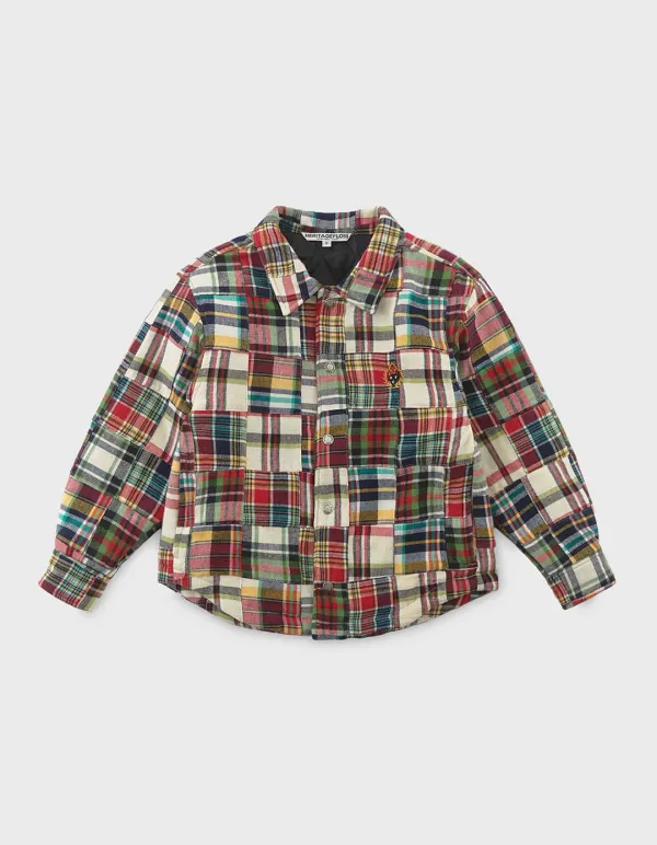 CHILDREN MADRAS CHECKED JACKET / Multi