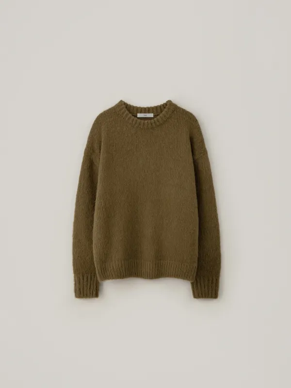 Alpaca Brushed Knit - Brown
