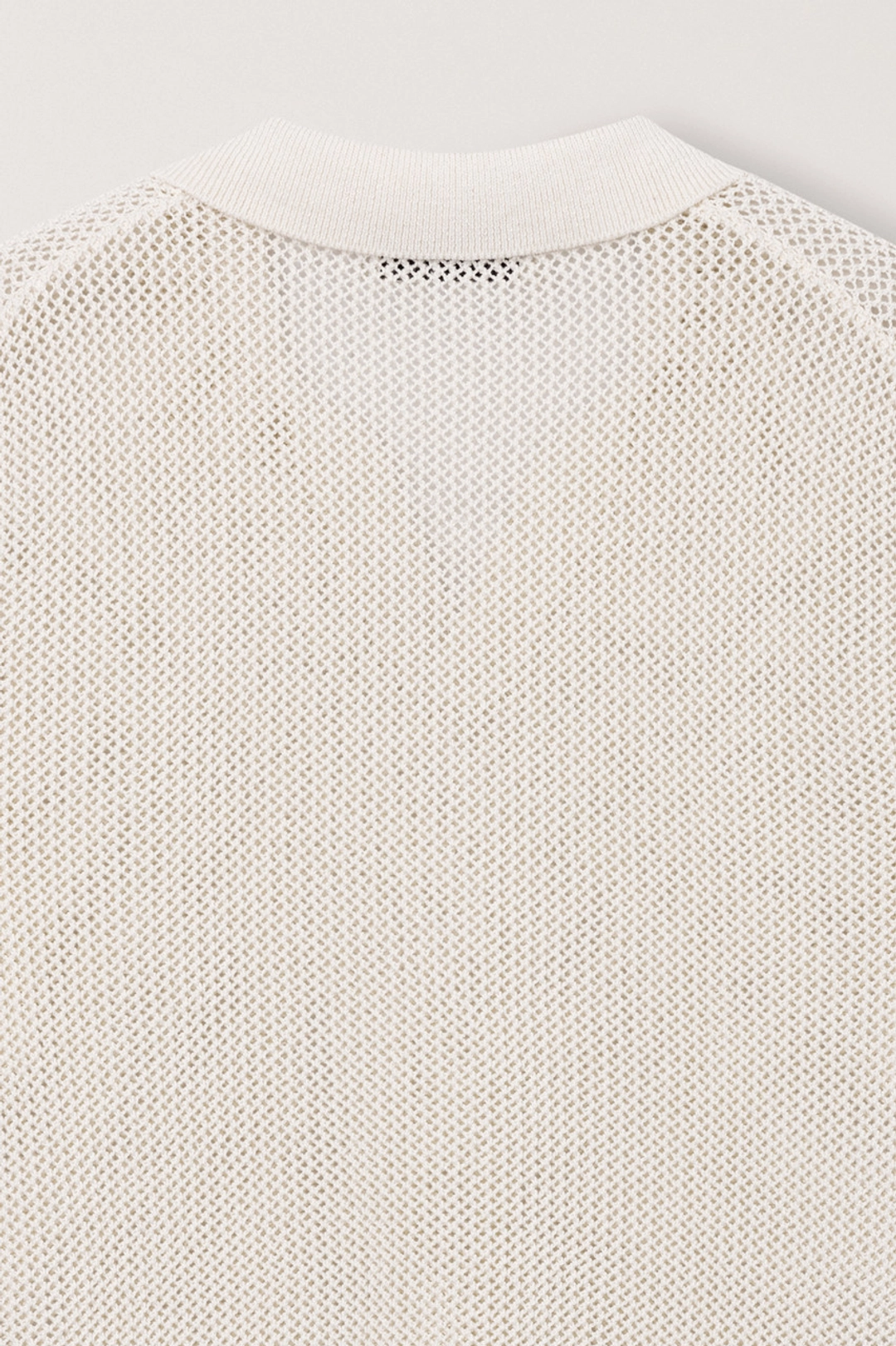던스트 UNISEX CHUNKY POLO KNIT IVORY_UDSW6B126IV 상품 이미지 3