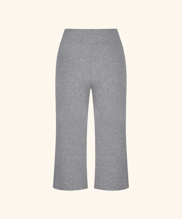 [9/22 11:00am Coming soon] Letters Button Capri Leggings (Melange Grey)