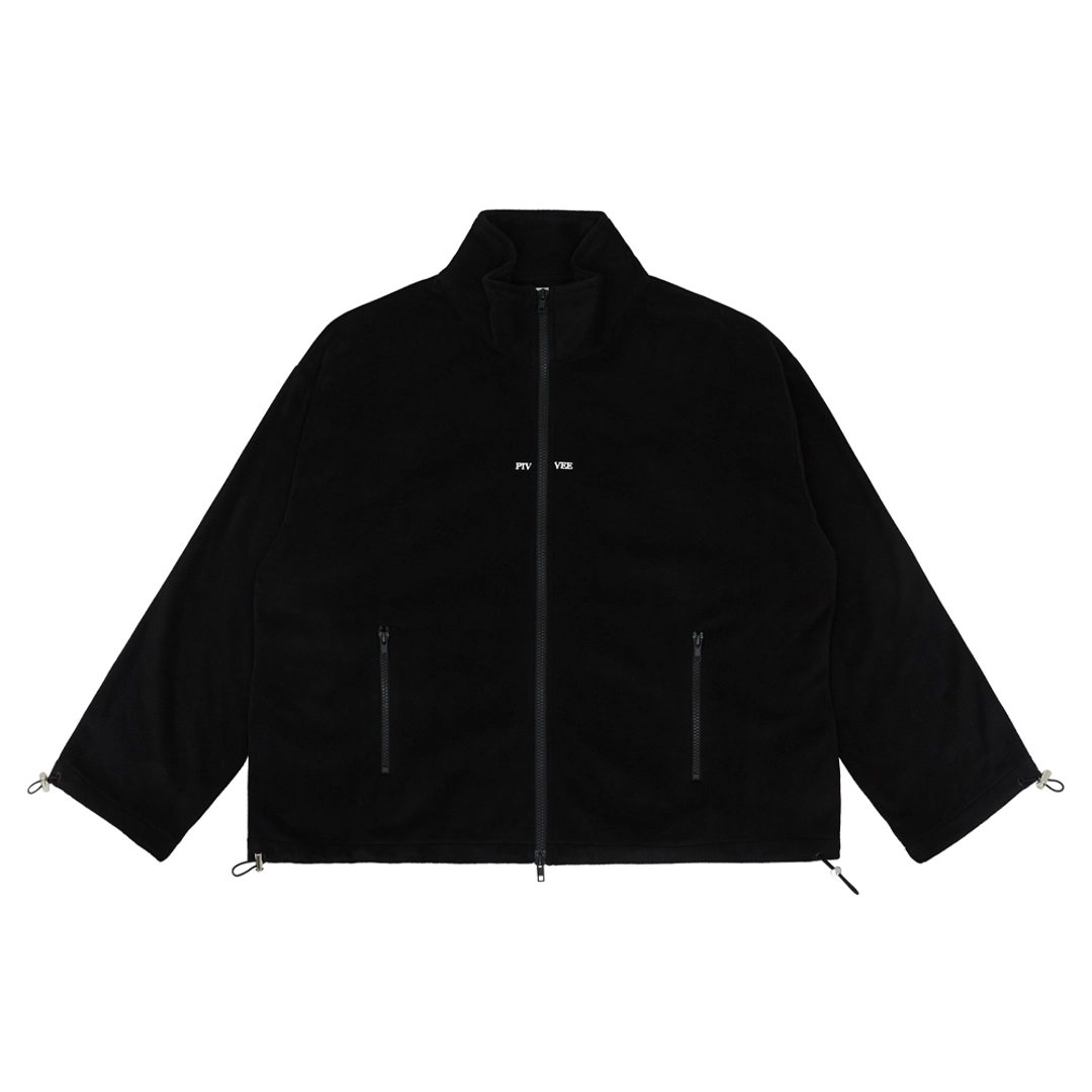 피브비 Logo Split Fleece Jacket (ebony black) 상품 이미지 1