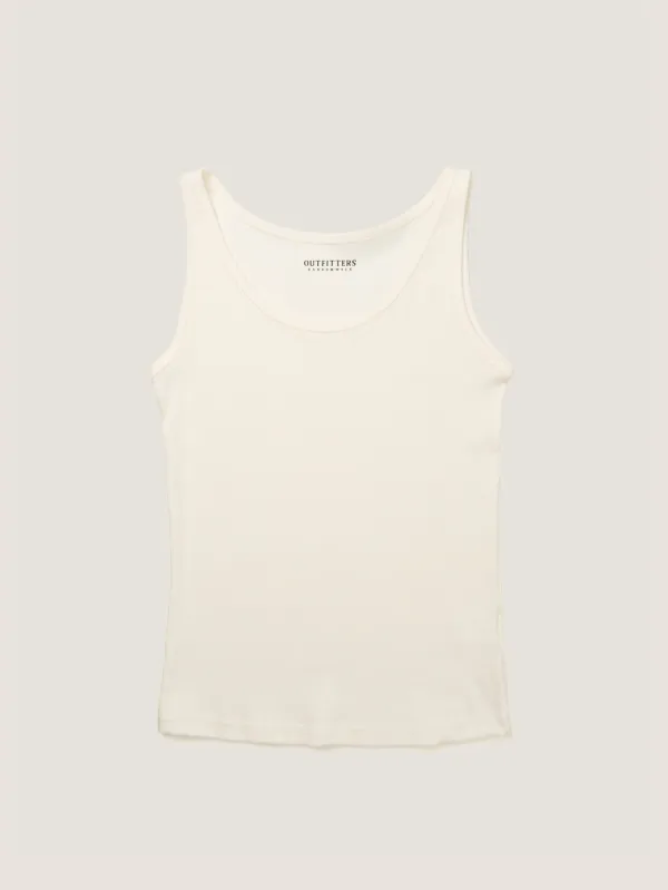 SOFT STRETCH SLEEVELESS [ White ]