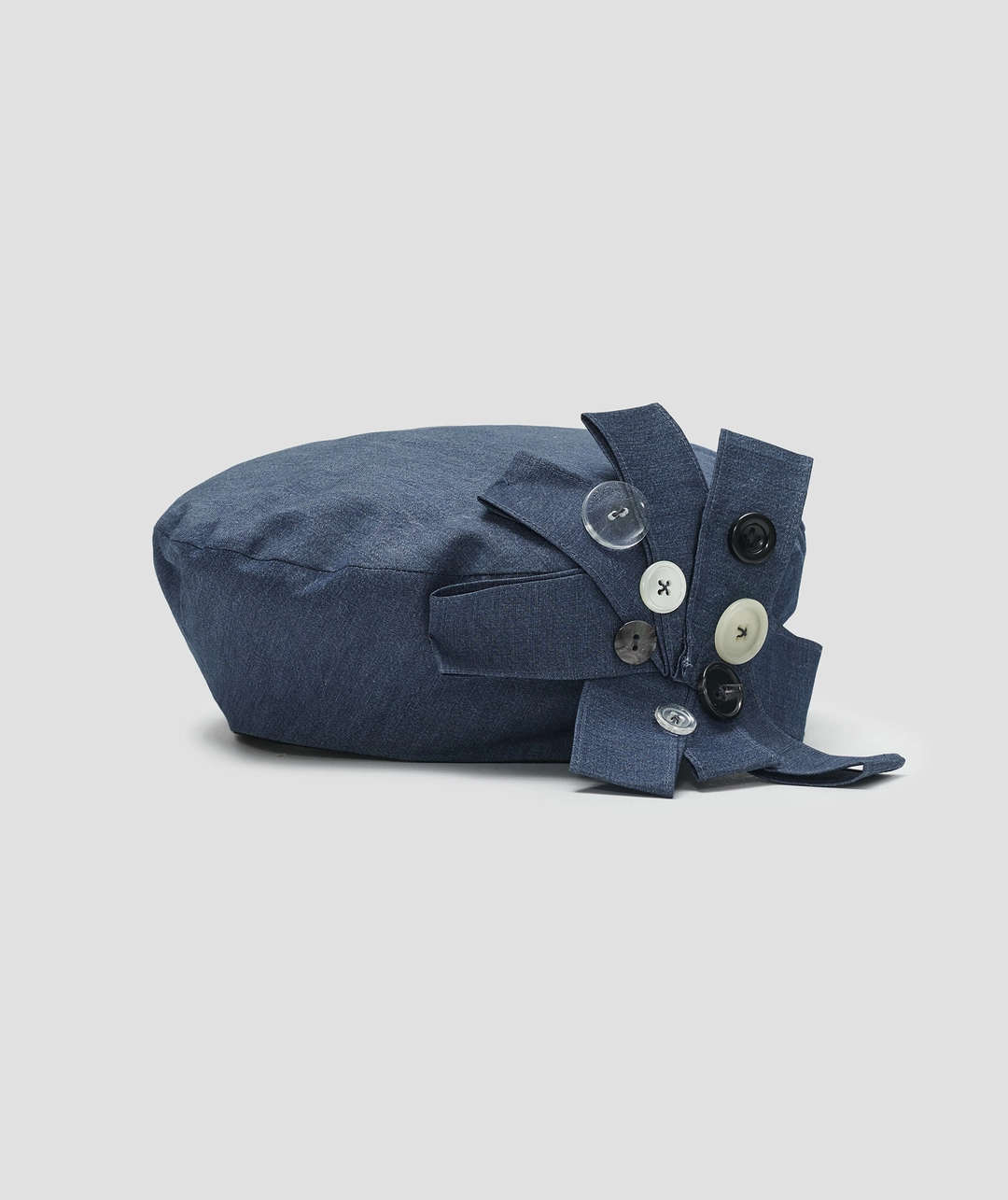 타입서비스 Buttoned Strap Beret Hat [Navy] 상품 이미지 1