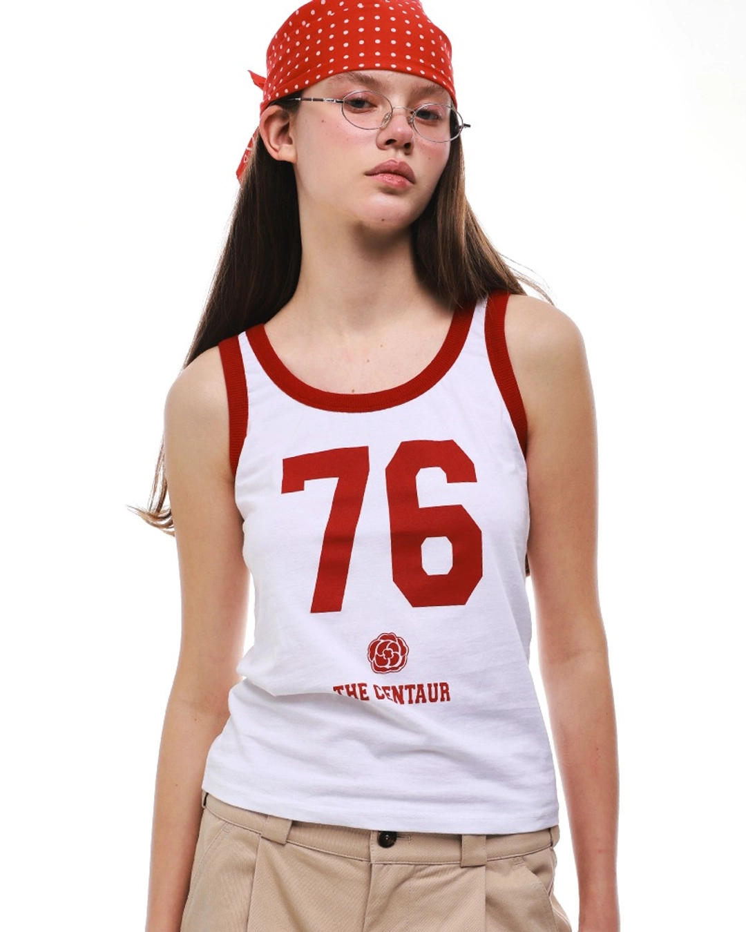 센토르 CENTAUR 76 SLEEVELESS_RED 상품 이미지 1