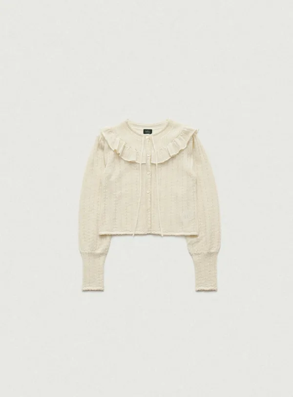 Finni Pointelle Knit Cardigan