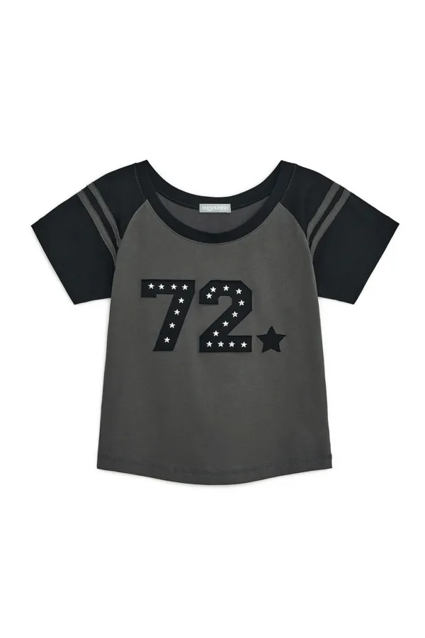 72 hotfix raglan T (Charcoal)