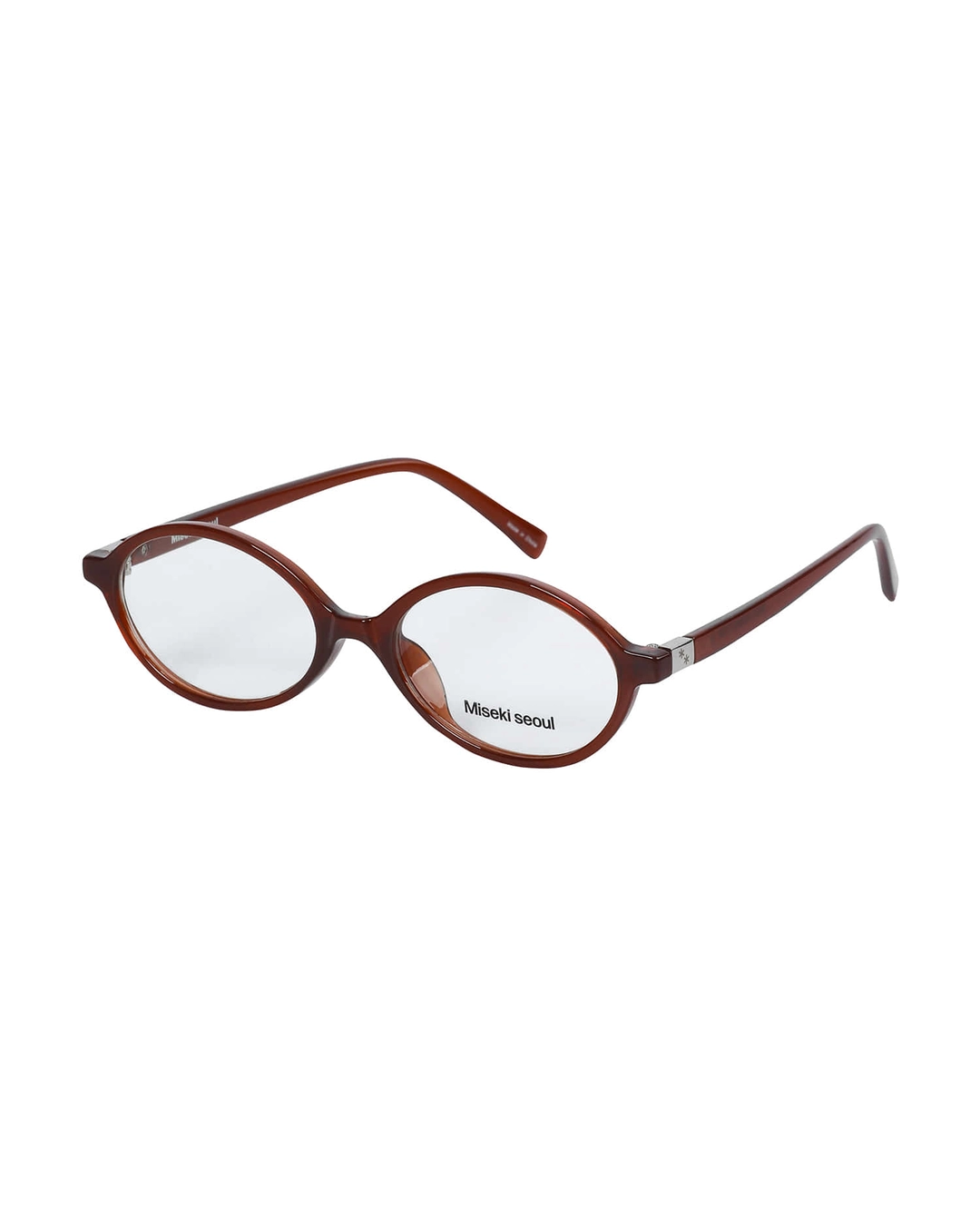 미세키서울 Signature logo round glasses MAROON 상품 이미지 1
