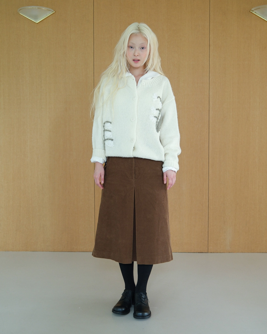 플레따 [9/22 예약발송] flétta Flap Pocket Corduroy Skirt 상품 이미지 2