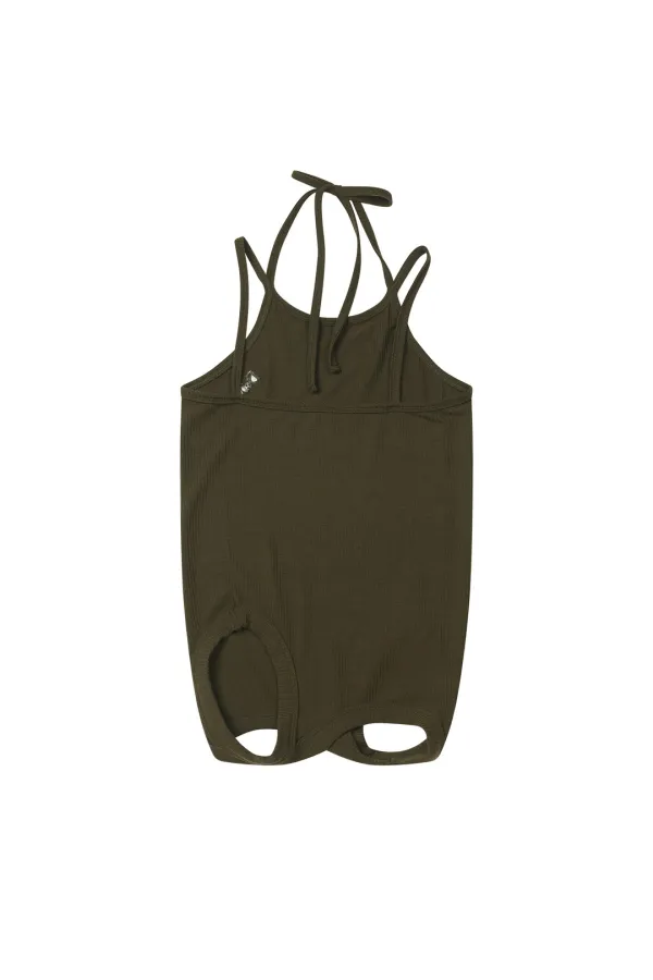 2WAY SLEEVELESS IN KHAKI