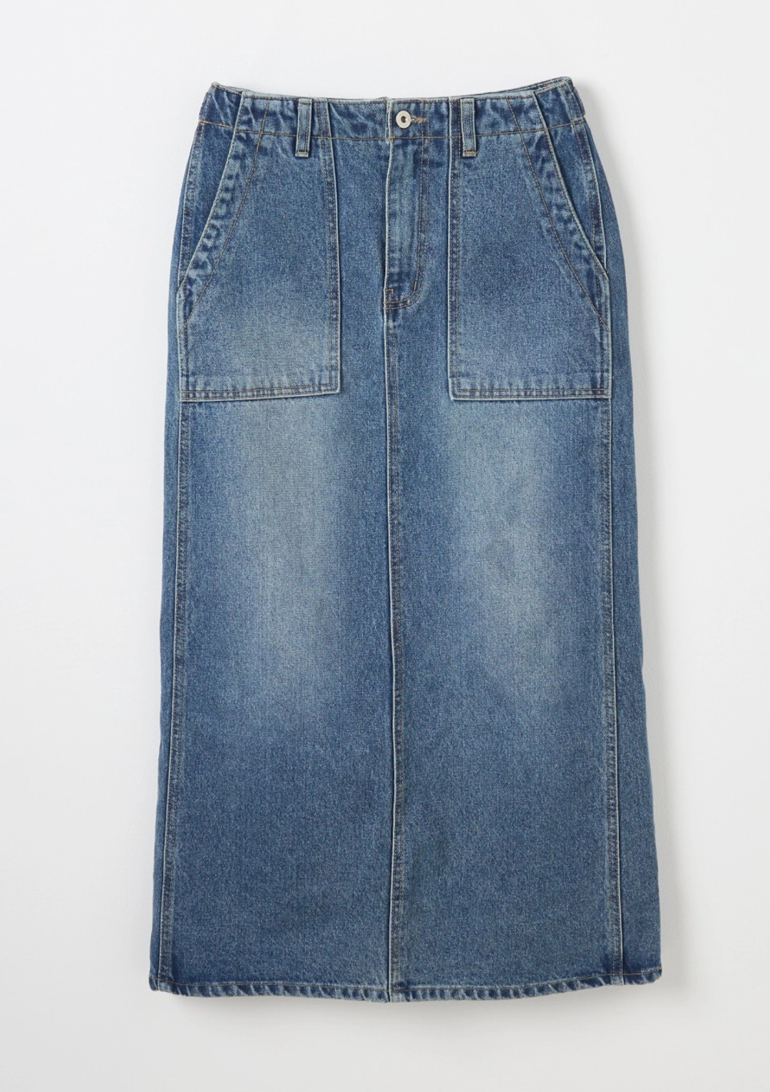 오픈도어 H-Line pocket DENIM SKIRT 상품 이미지 1