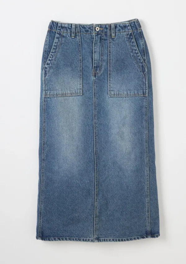 H-Line pocket DENIM SKIRT