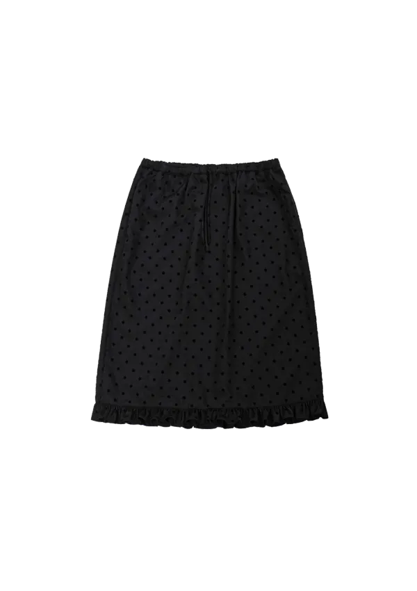 Mused Lucky frill skirt - Black Dot