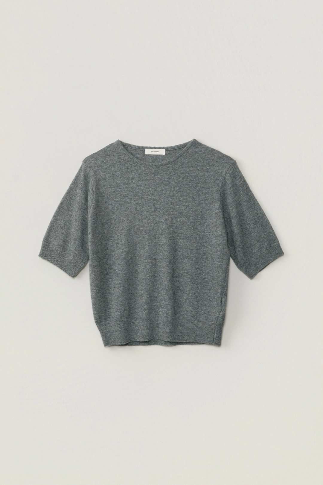 세이지먼트 BRENDA ROUND HALF KNIT_GRAY 상품 이미지 3