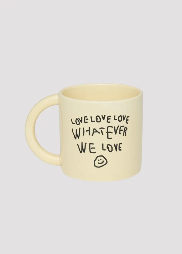 MUG CUP WE LOVE YELLOW