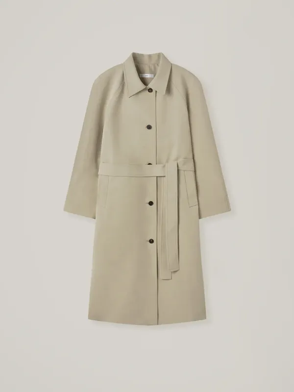 Archive balmacaan coat - Beige