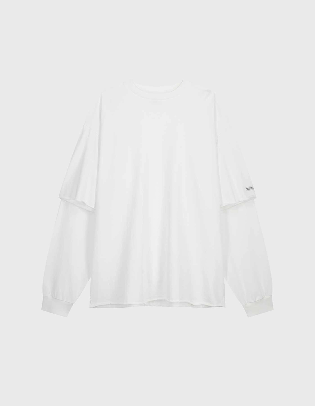 헤리티지플로스 DOUBLE LAYER LONG SLEEVE / White 상품 이미지 1