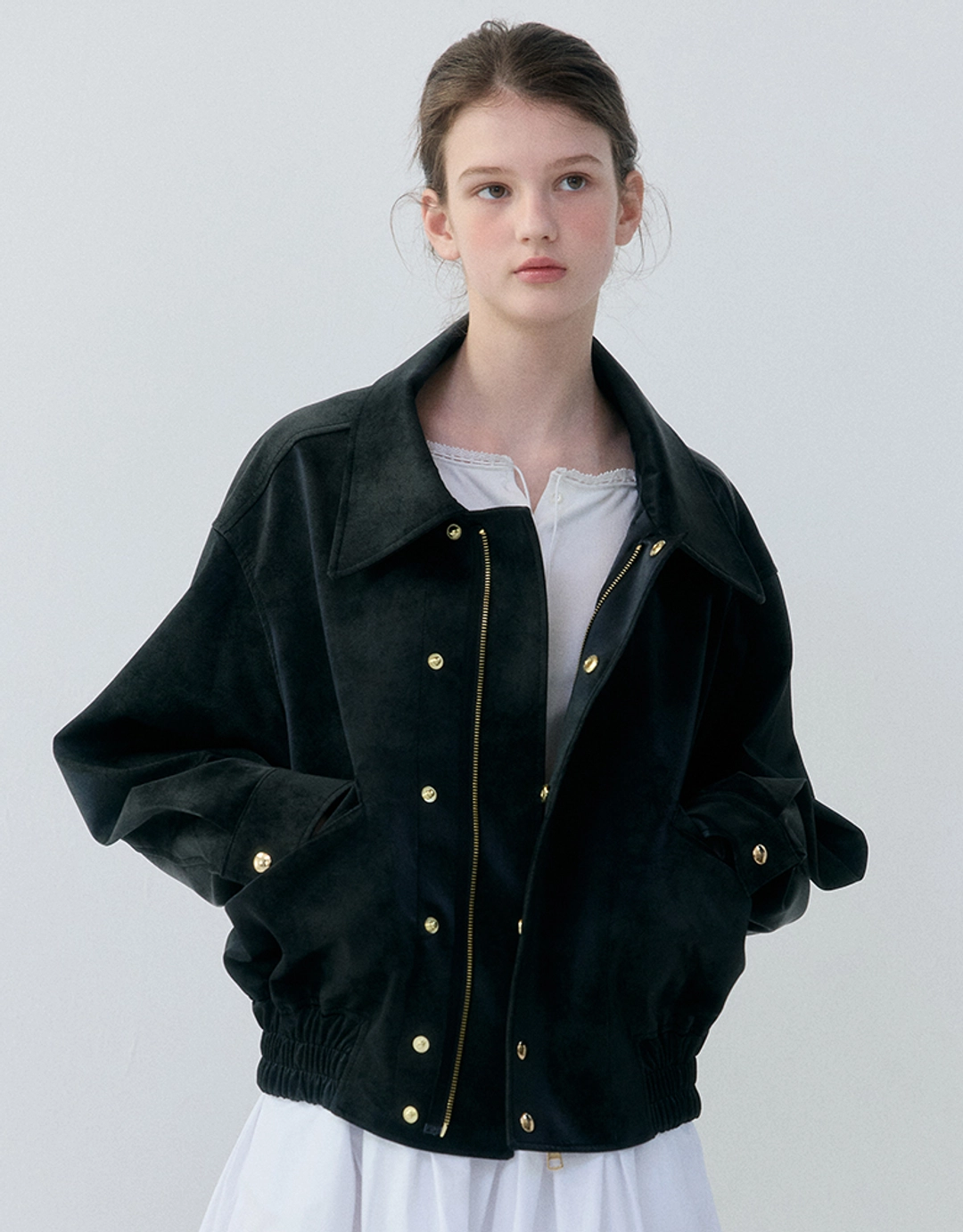 러브어스유 Leather Jumper (Black) 상품 이미지 2