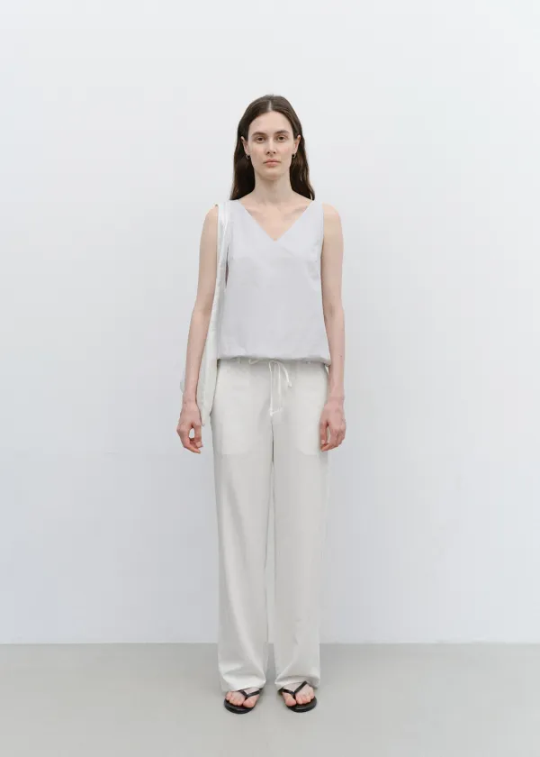 Half Banding Pants in White
