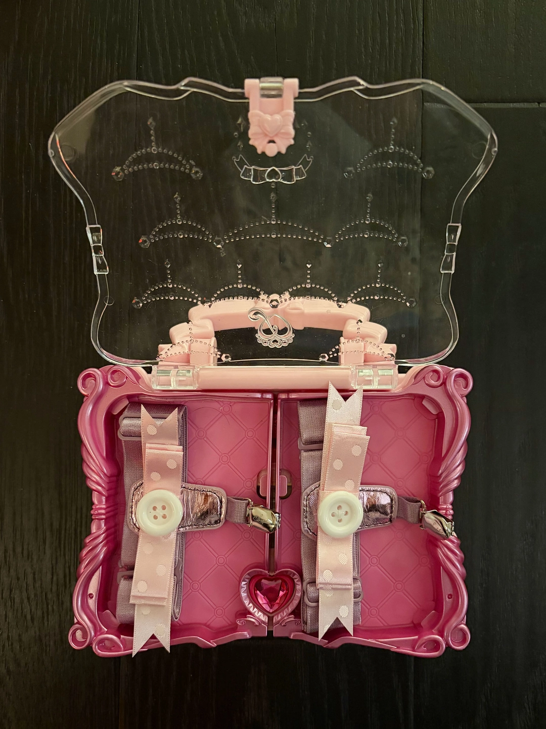 스컬프터 Belle Ribbon Garter Metallic Pink 상품 이미지 3