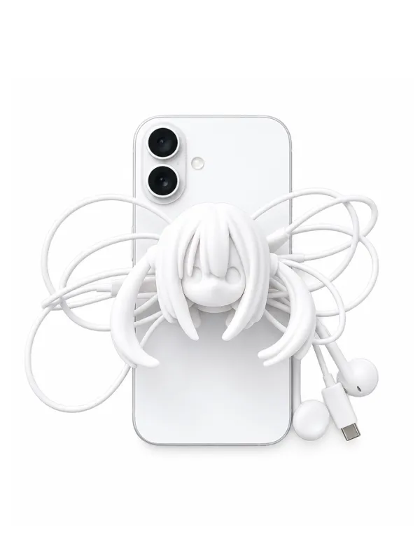 Twintail phone grip (White)