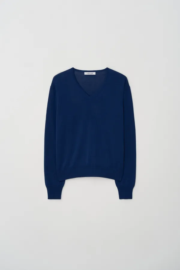 [2nd] Paper Cotton V-neck Knit