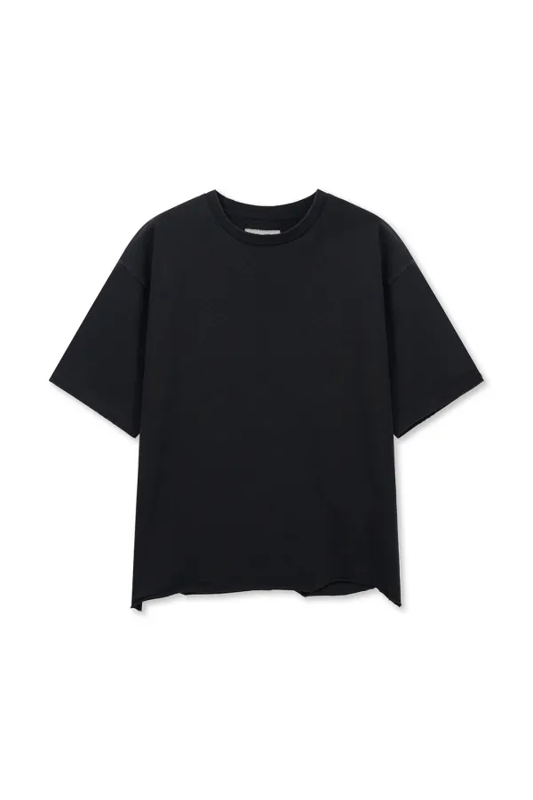RAW CUT GRAFFITI LOGO TOP IN BLACK