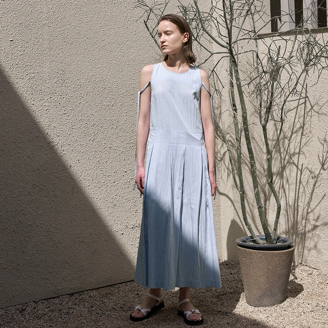 아뜰리에 나인 (OP-6165)LOREN PLEATED MAXI DRESS 상품 이미지 2