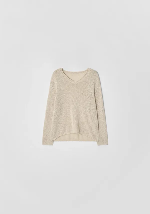Linen loose-fit knit